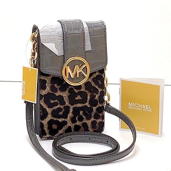 Michael Kors Handbags - Brand New with Tag
Michael Kors Carmen Small NS Phone XBODY HairCalf Grey Multi